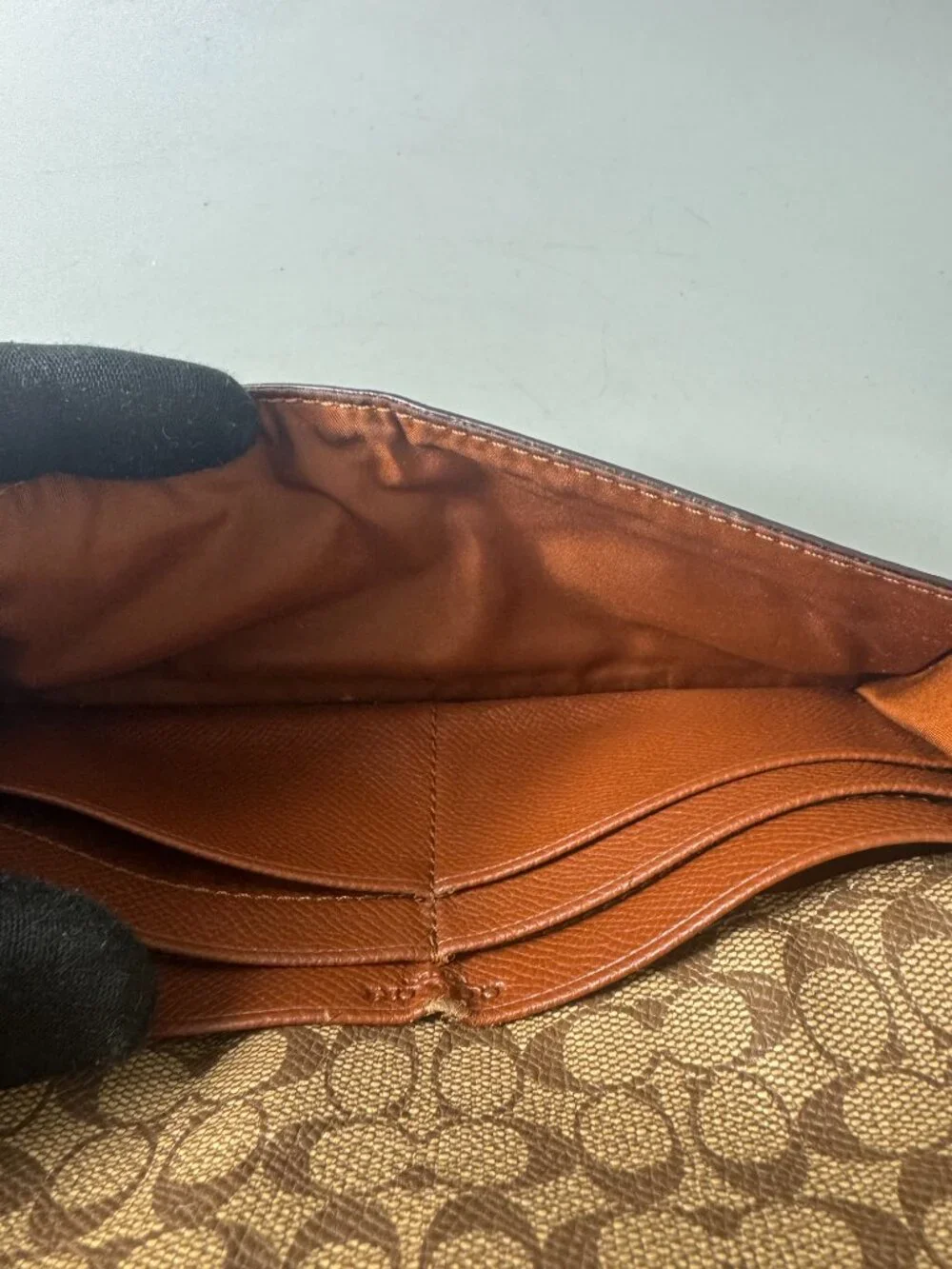 Coach Brown Leather Flap Continental Wallet
